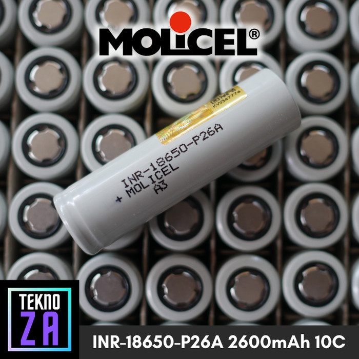 18650 Li-Ion Battery MOLICEL P26A 2600mAh 10C A3 Grade High Drain