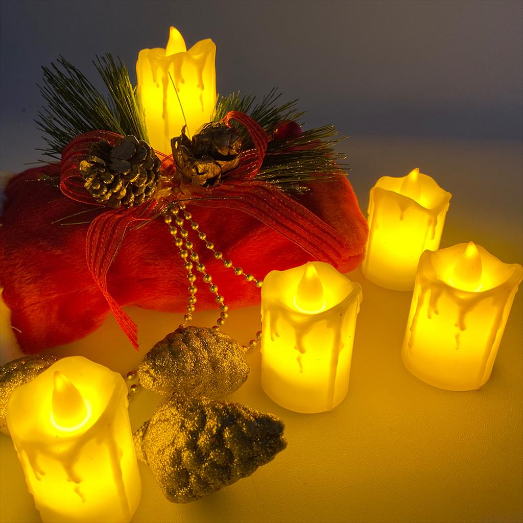 Lampu Lilin Plastik/ Lampu Hias/ Lilin Lampu LED Bentuk Meleleh 3706