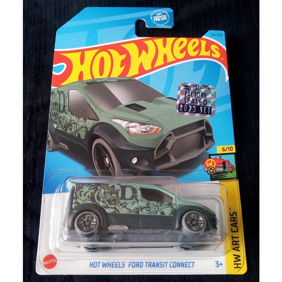 Hot Wheels  - Hot Wheels Ford Transit Connect HW Art Cars Factory Sealed Green