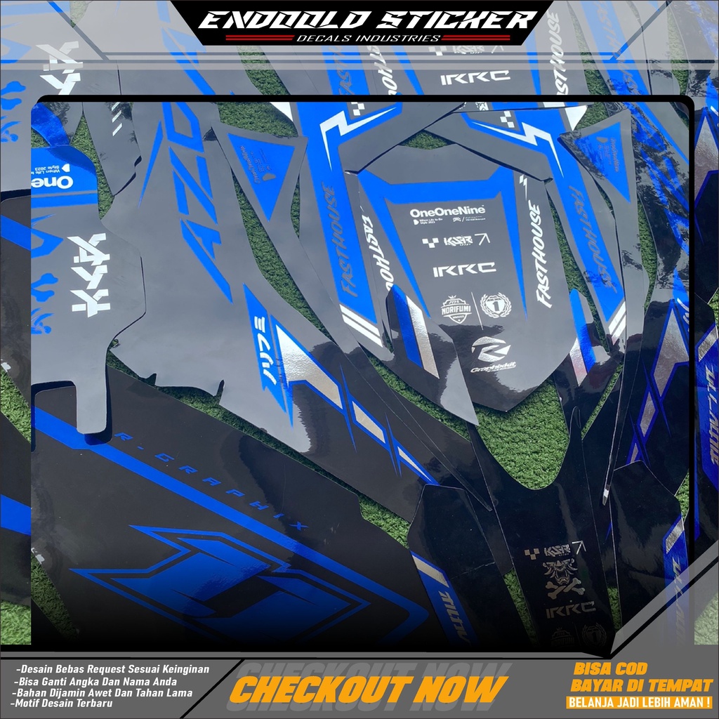 Stiker Honda Crf 150l full body bisa custom Decal Striping Standar motor honda crf 150l dekal Premiu