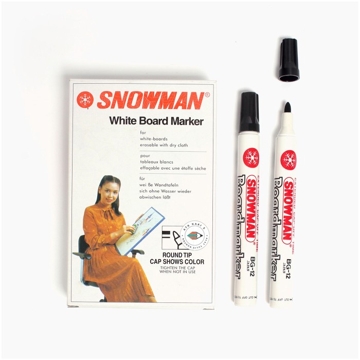 

(1pc) Spidol Whiteboard SNOWMAN BG 12 Spidol Papan Tulis Bisa di Hapus