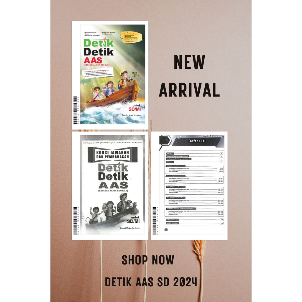 Buku Detik Detik AAS SD 2023/2024 Intan Pariwara