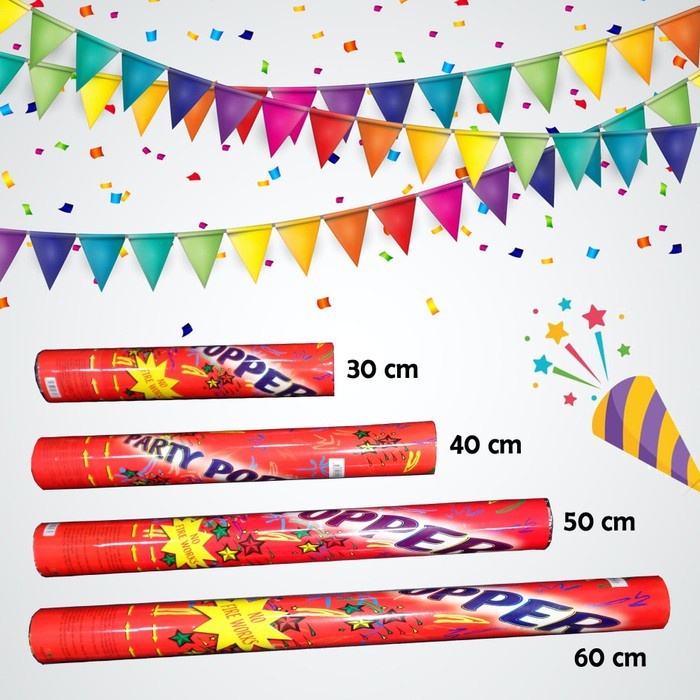 (HASANS PARTY)Party Popper / Confetti Party / Semburan Kertas Warna Warni / Party Popper Confetti Uk