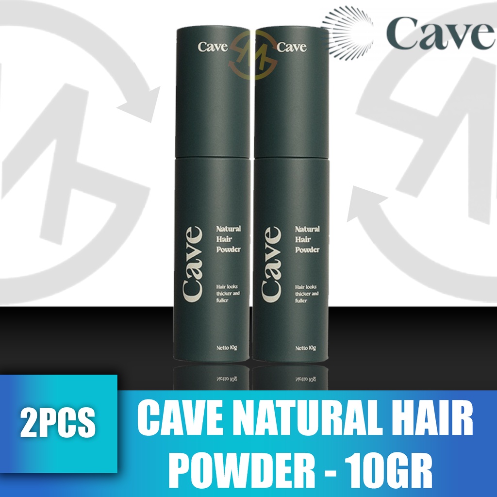 [ PAKET 2PCS ] CAVE Natural Hair Powder 10gr  - Membuat Rambut Lebih Bervolume, Tebal Anti Lepek