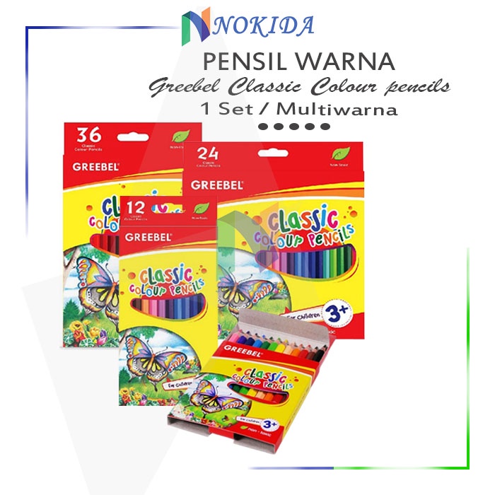 

Nokida Pensil Warna Classic Greebel / Alat Melukis Gambar Indah / Perlengakapan Mewarnai Anak