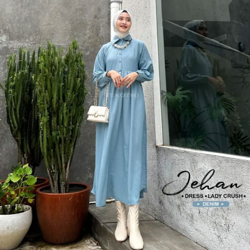 Lusta - Gamis Dress Jehan Lady Crush Premium Wanita Muslimah