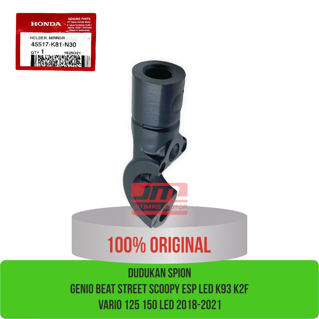 Dudukan spion genio beat street scoopy esp led K93 K2F vario 125 150 2018 - 2021 45517-K81-N30