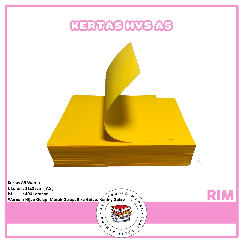 

AGM - Kertas Hvs A5 HVS Warna Gelap - Pack