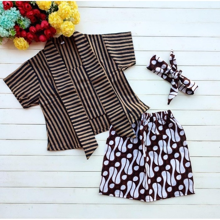 Kebaya Lurik Anak | KEBAYA LURIK PENDEK - S