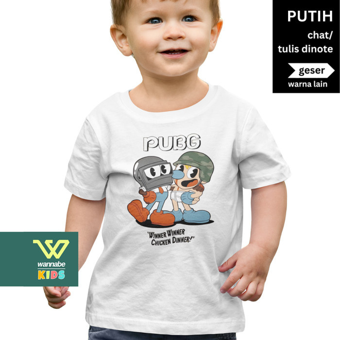 Kaos Anak GAME PUBG Baju Anak 2 -12 tahun UNISEX Premium