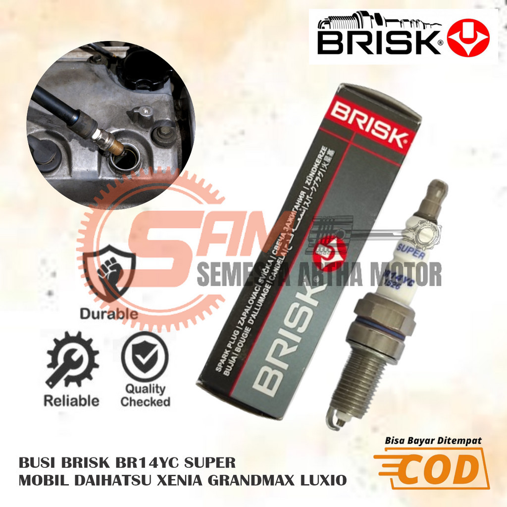 Busi Brisk BR14YC Super Mobil Daihatsu Xenia Grand Max Luxio Terios