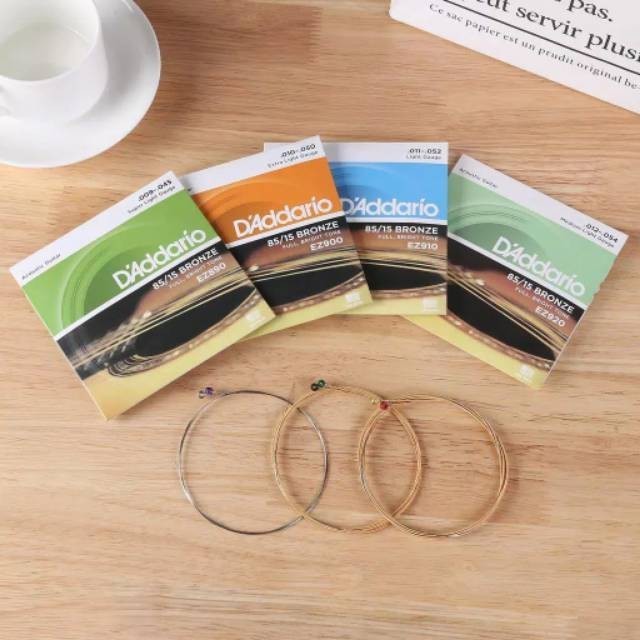 Senar Gitar Akustik D'addario String EZ890 EZ900 EZ910 EZ920 - d'addario, 0.10