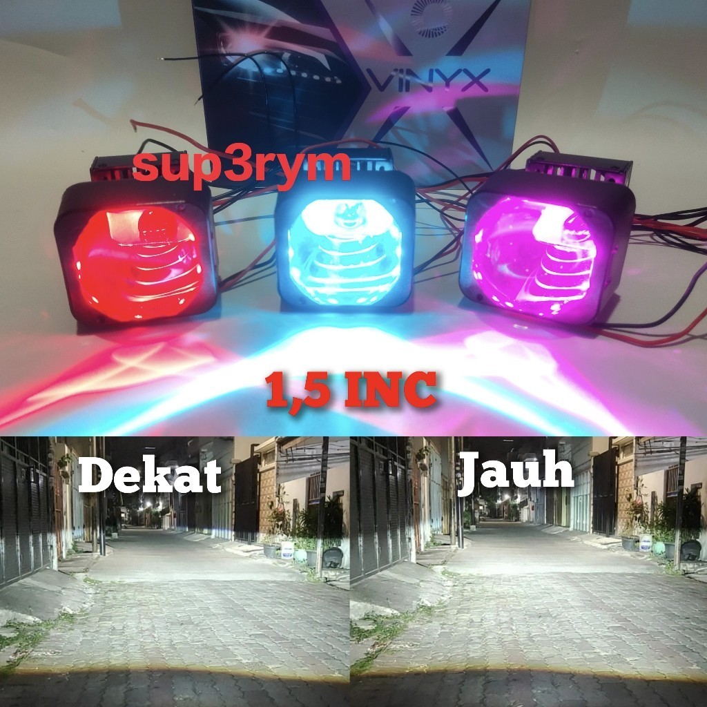 lampu utama Biled Mini LASER 1,5 INCH X1 Biled Laser 1.5 inchi MATRIX