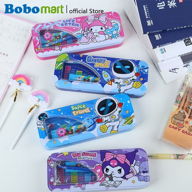 

BOBOMART TEMPAT PENSIL BESI LENGKAP DENGAN PENSIL, PENGHAPUS, PENGGARIS & RAUTAN B728