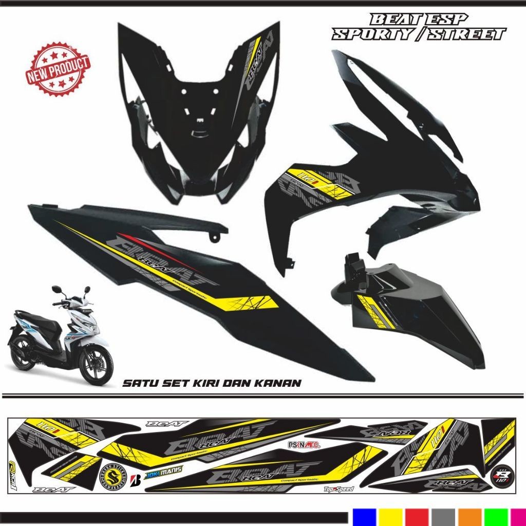STRIPING MOTOR BEAT ESP 2017 2019 / STIKER MOTOR BEAT STREET SPORTY STIKER KEREN