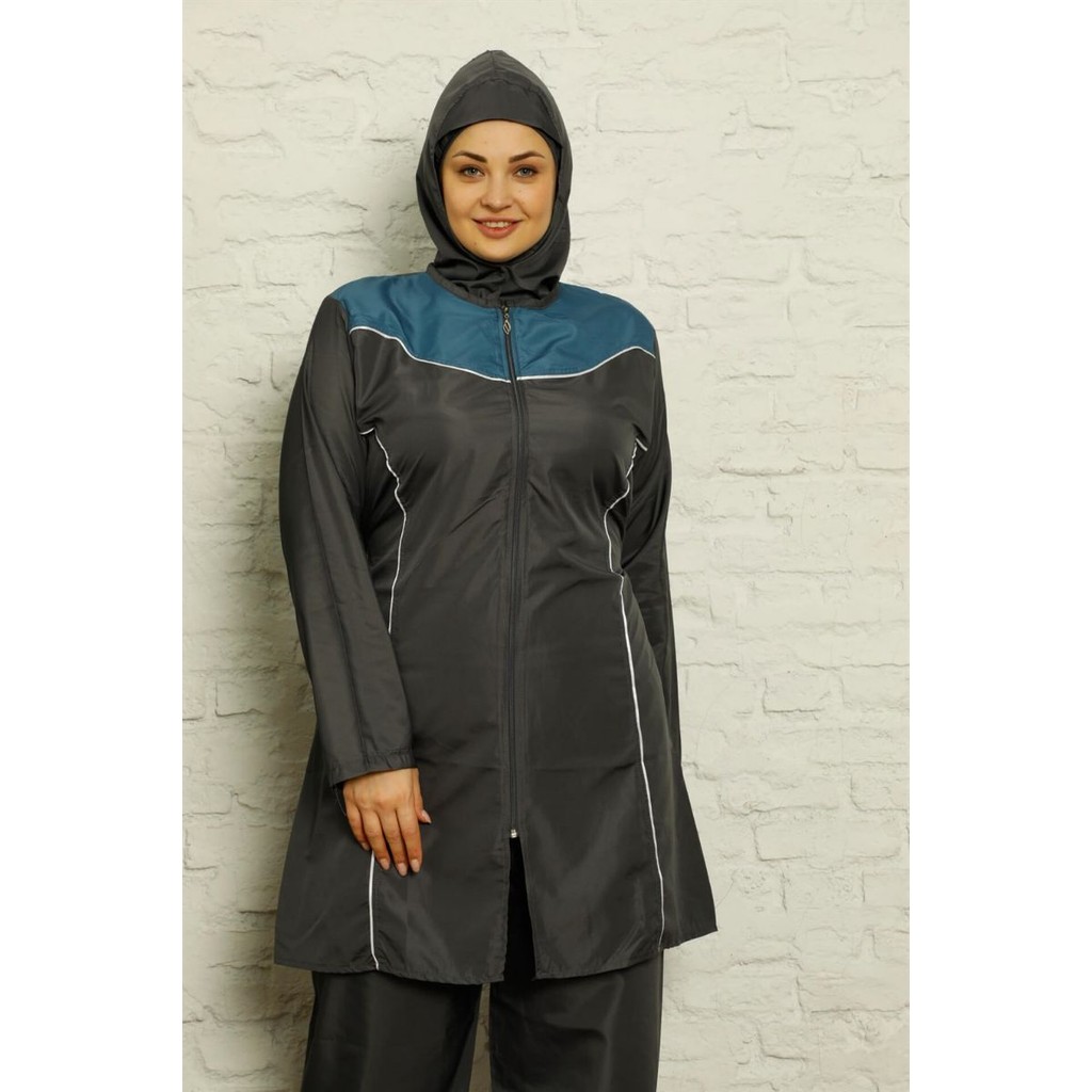 Fashion line full hijab plus size swimwear 32018