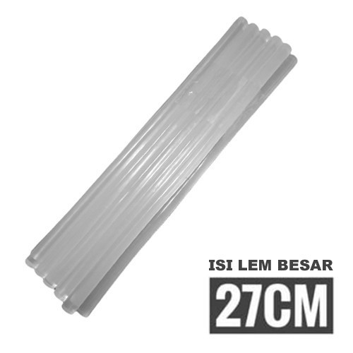 

ISI REFILL LEM TEMBAK BESAR 10MM GLUE GUN STICK 27CM 1CM x 27CM LEM