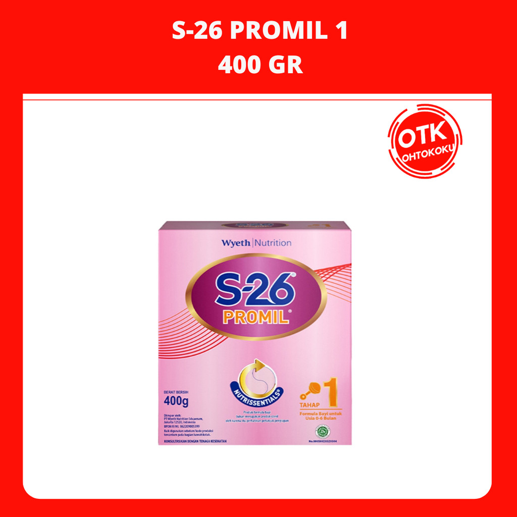 

S-26 Promil 1 Susu Formula Usia 0-6 Bulan 400 gr