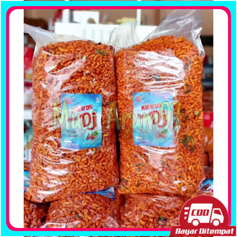 

Makaroni pipa 1kg (1000gr) Pedas DJ Makaroni pedes daun jeruk 1 KG