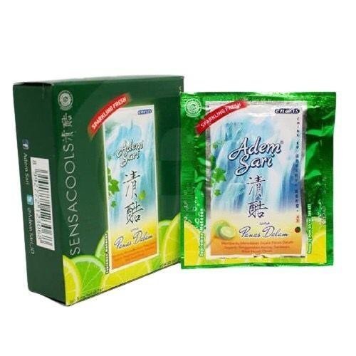 

JUAL ADEM SARI KOTAK-SACHET ISI 24 BIJI-LEBIH MURAH-MINUMAN PENYEGAR TENGGOROKAN