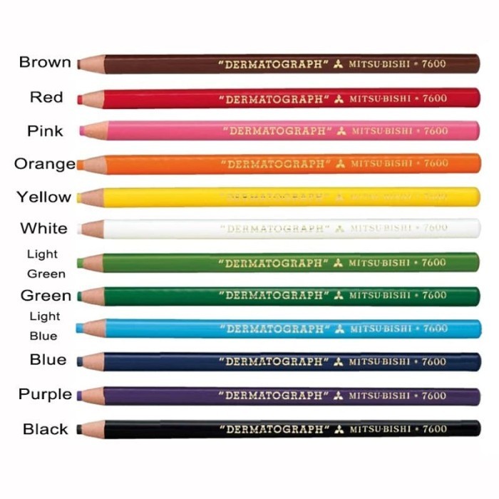 

PRODUK TERLARIS Pensil Kaca/ Dermatograph Mitsubishi 7600 [Per Lusin] - Hijau Muda