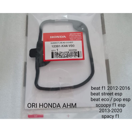 KARET GASKET HEAD COVER SCOOPY FI SPACY BEAT STREET ESP ECO 2013-2019 12391-K44-V00