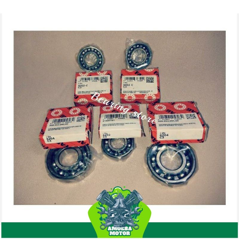 Bearing Laher FAG Mesin Rasio Ratio Suzuki Thunder 125 Full Set Fag C3 hi speed fulset fullset