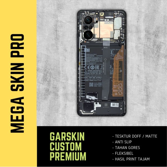 Terbaik Disini Garskin skin Poco F3 Fullbody - isi 2 buah - mesin teardown