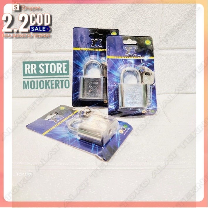 [ Baru. ] GEMBOK BESI/BAJA PUTIH