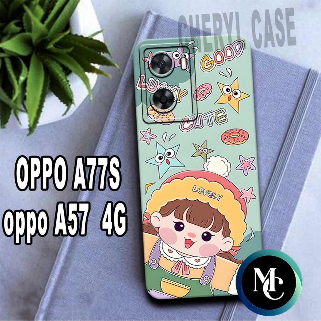 ALB40/ Softcase karet lentur untuk OPPO A77S DAN A57 4G/Motif CEWEK/case OPPO A77S/kesing OPPO A77S/