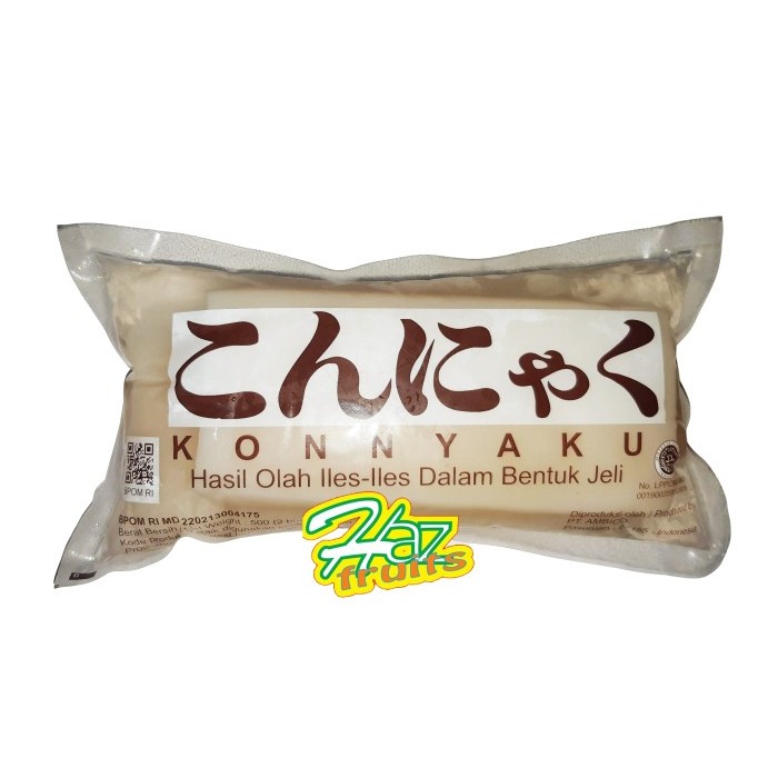 

Konnyaku Blok (Shirataki Konnyaku Low Carbs-Ketogenic) 500 Gram
