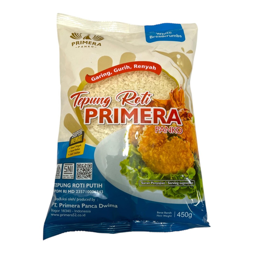 

PRIMERA PANKO TEPUNG ROTI 450GR / PRIMERA TEPUNG ROTI 450GR