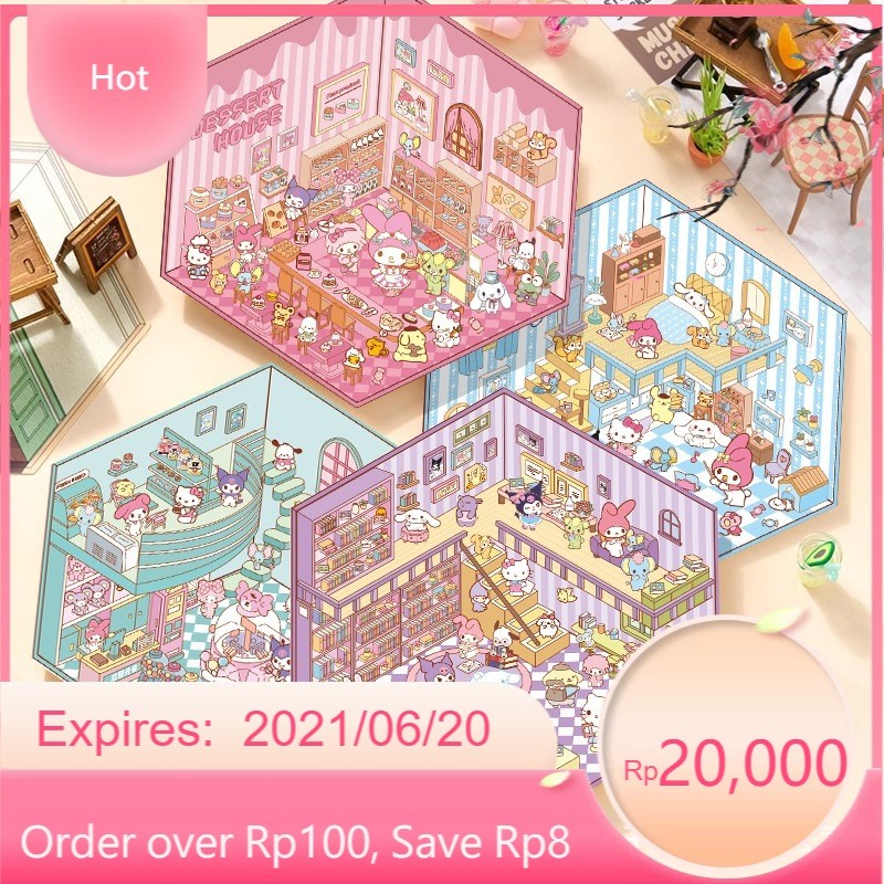 

Terlaris FREE PINSET! Stiker 3D Dekorasi Ruangan Sticker Premium Satisfying Decoration Mainan Anak Korean