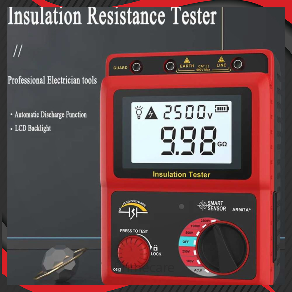 Insulation Resistance Tester Digital Megohmeter 100-2500V -PK940