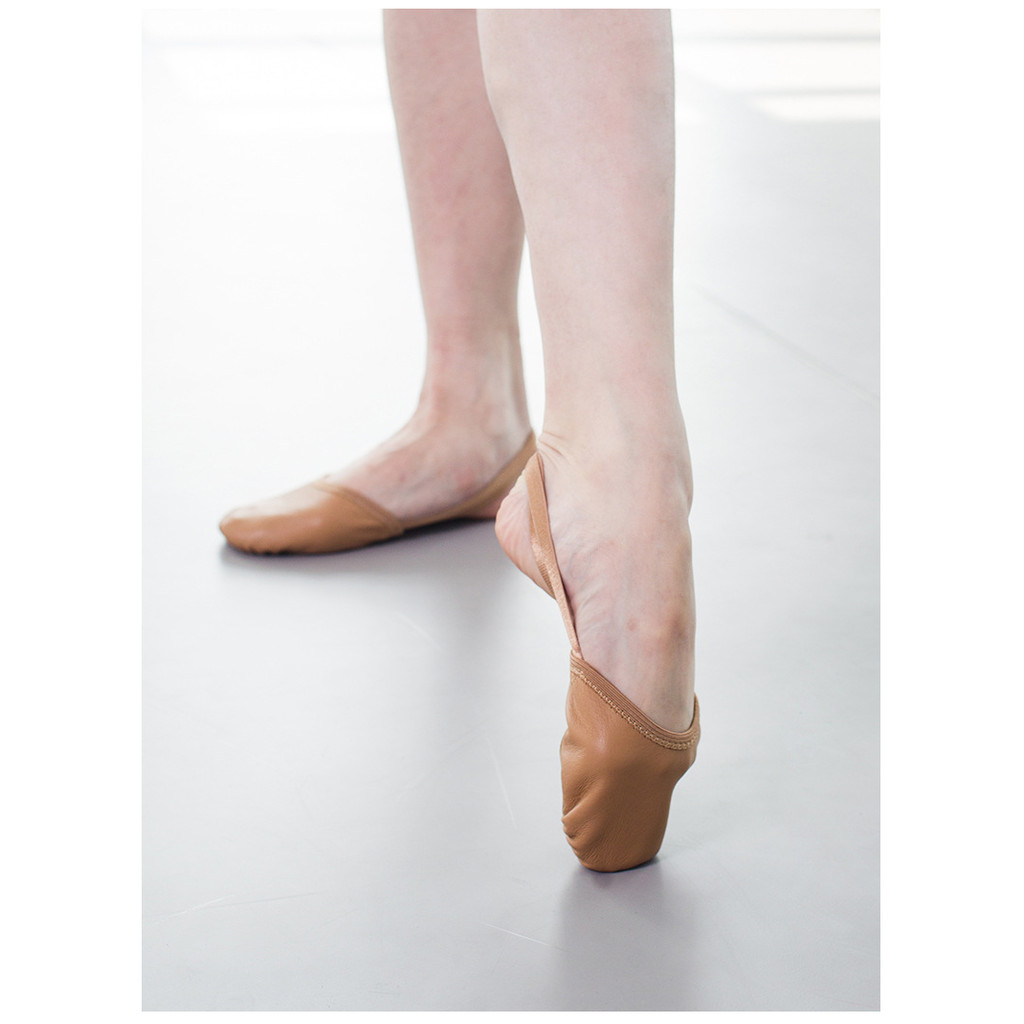 

Leather Ballet Shoes Artistic Gymnastics Half Socks Professional Competition Sole Shoes Elastic Stretch Dance Shoes