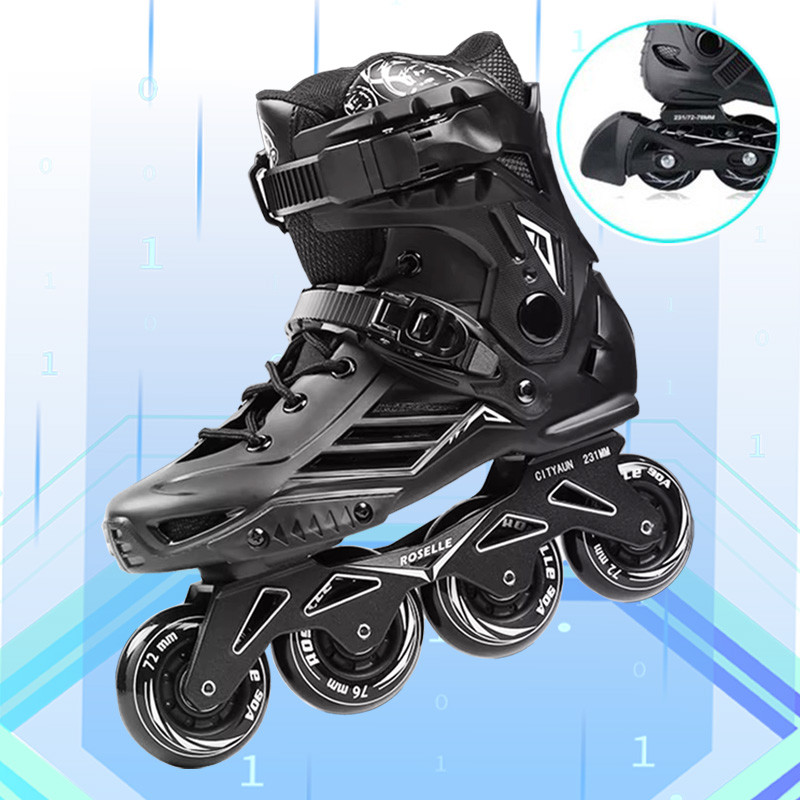 Original Roselle Inline Roller Skates, Roller Skates Shoes, Slalom Slide Patins, Adult Kids FSK Stre