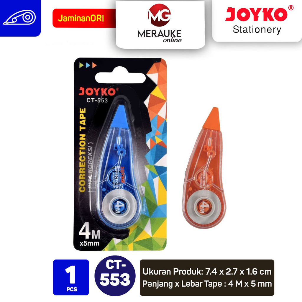 

JOYKO Correction Tape / Pita Koreksi CT-553 (4m x 5mm)