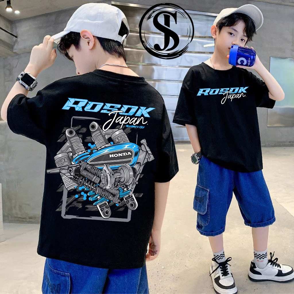 Kaos Anak Rosok Japan CB Glowing Baju Racing Otomotif Motor Herex - KAOS RACING ORIGINAL | BAJU DRAG