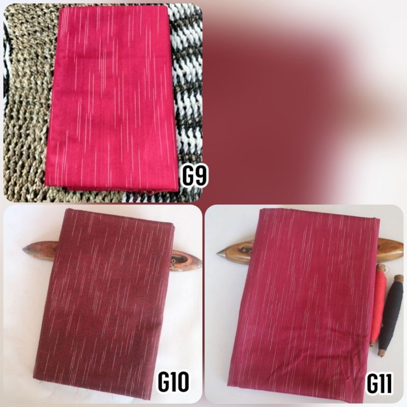 Kain Lurik Gerimis Merah Tenun ATBM Lurik