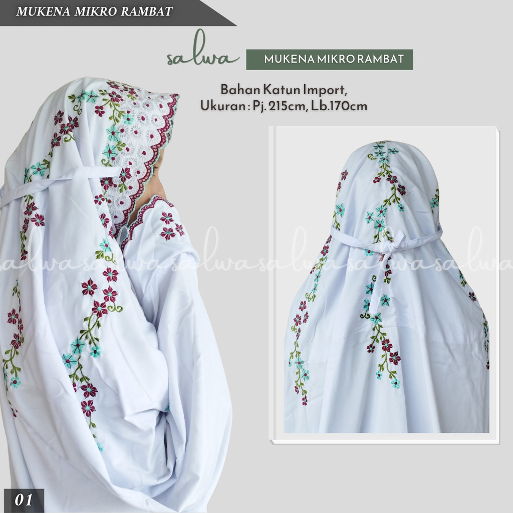 MUKENA MIKRO RAMBAT KUD | MUKENA TERUSAN | MEKENA DEWASA