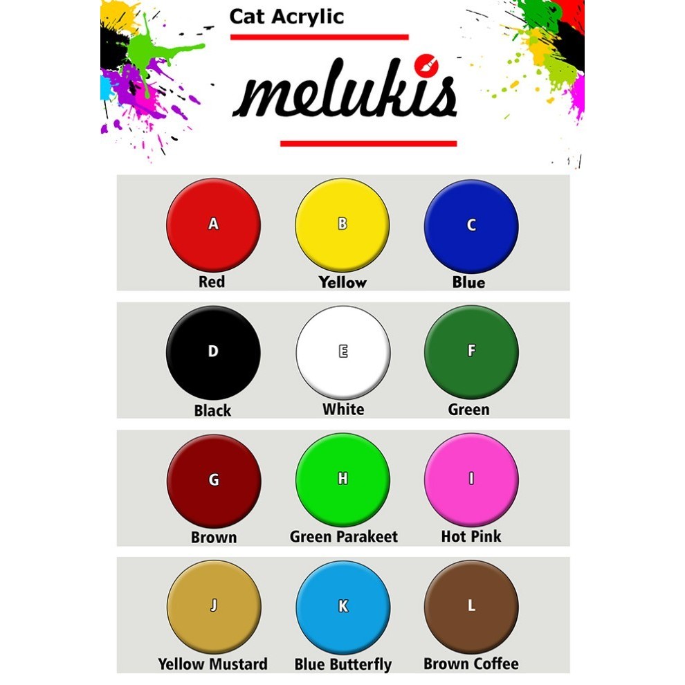 

Cat Akrilik Merk Melukis 1 kg Acrylic Paint - Cat
