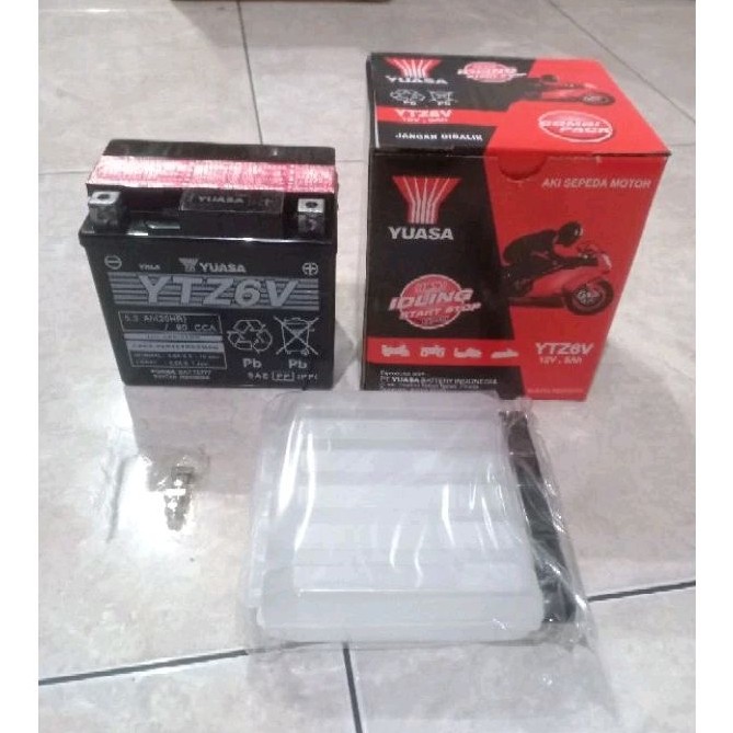 Accu Kering Yuasa YTZ6V Accu Kering Honda Vario 125/150