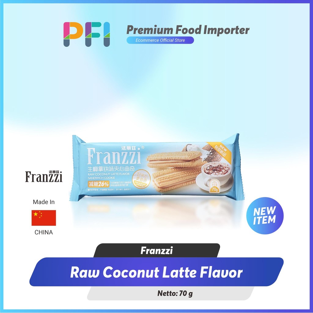 

Franzzi Raw Coconut Latte Sandwich Cookie 70gr