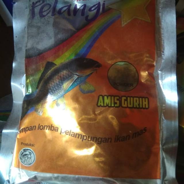 Umpan pelangi powder Amis gurih umpan pancing ikan mas cap djempol - Romeesa