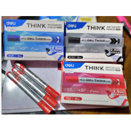 

DELI THINK WHITEBOARD MARKER U001 2.0MM BLUE PCS