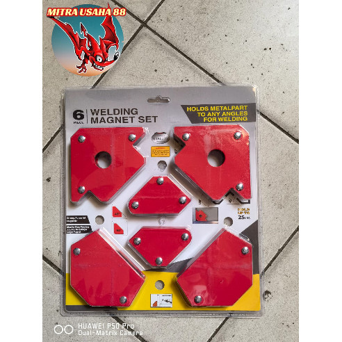HARGA PROMO KDK Siku las magnet set 6 pcs Magnetic Welding Holder 6pcs Set / Siku Magnet Las Welding