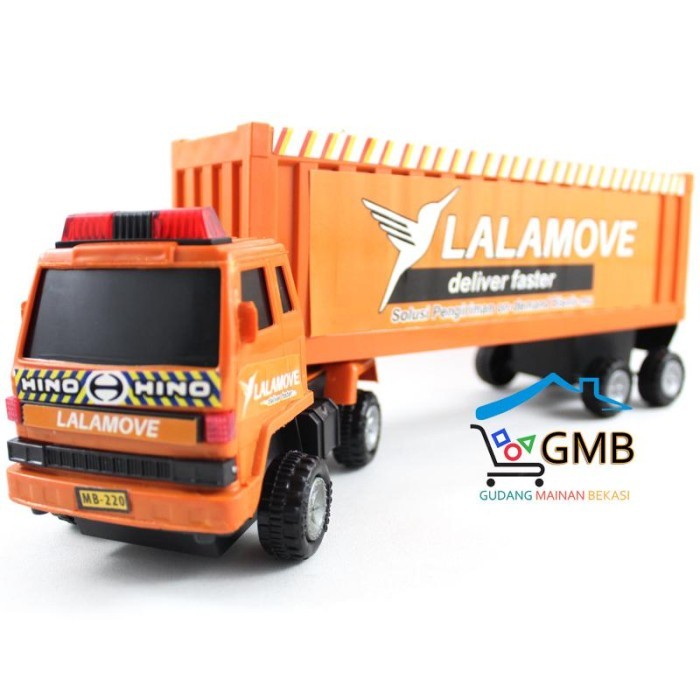 MAINAN TRUK EXPEDISI BESAR MAINAN ANAK LAKI TRUK KONTAINER PENGANTAR PAKET KURIR