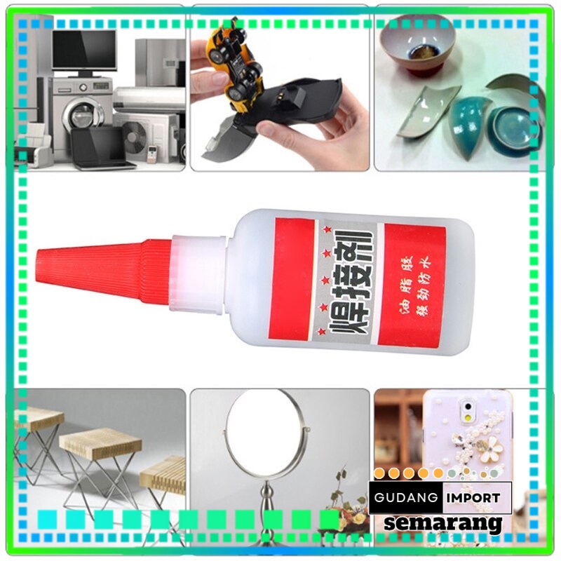 

HANJIAO Lem SETAN LEM KOREAN Power Glue Universal Welding Glue Plastic Wood Metal Rubber Tire Repair 50ml - HJJ-003 SUPER STRONG LEM SUPER KUAT