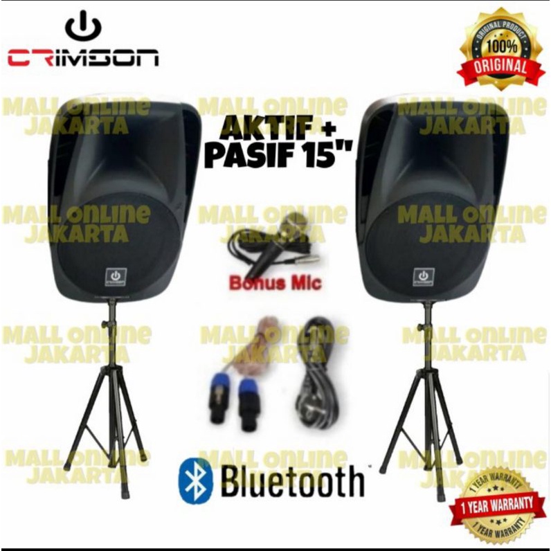 Paket Sound System Karaoke 15inch Crimson Original Garansi Resmi