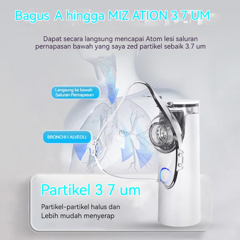 N6 Portable Mesh Nebulizer Respiratory Steam Tool Asthma Inhalation/Children's Nebulizer Device/Suitable For Children And Adults/USB